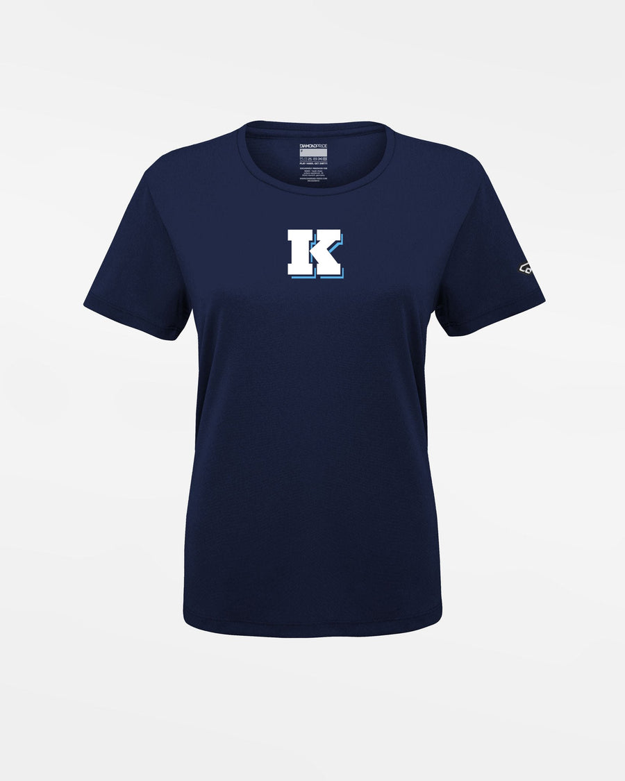 Diamond Pride Ladies Basic Functional T-Shirt "Kiel Seahawks", K, navy blau-DIAMOND PRIDE