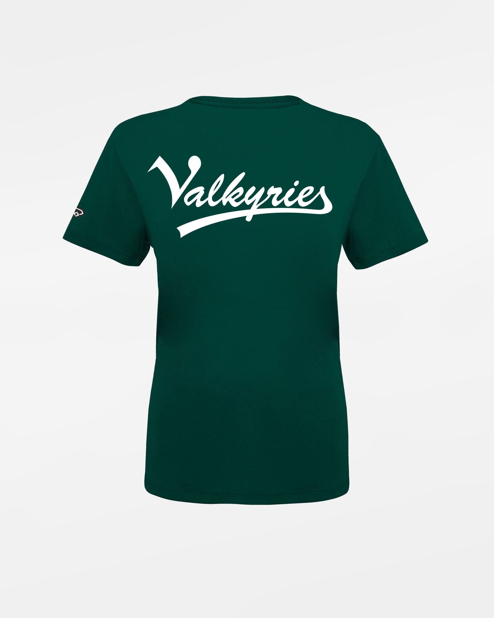 Diamond Pride Ladies Basic Functional T-Shirt "Kufstein Vikings", Valkyries, (backprint), dunkelgrün-DIAMOND PRIDE