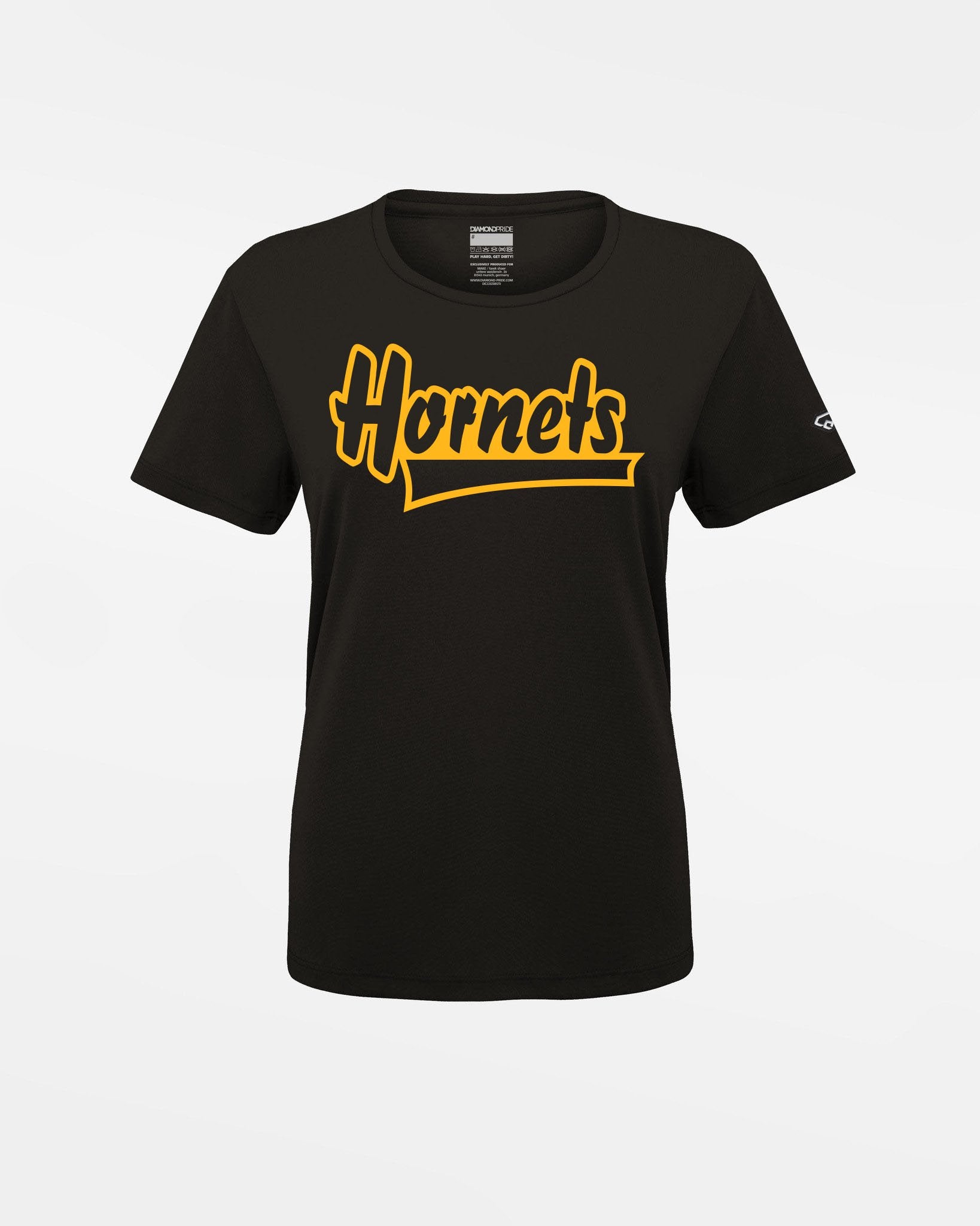 Diamond Pride Ladies Basic Functional T-Shirt "Saarlouis Hornets", Script, schwarz-DIAMOND PRIDE