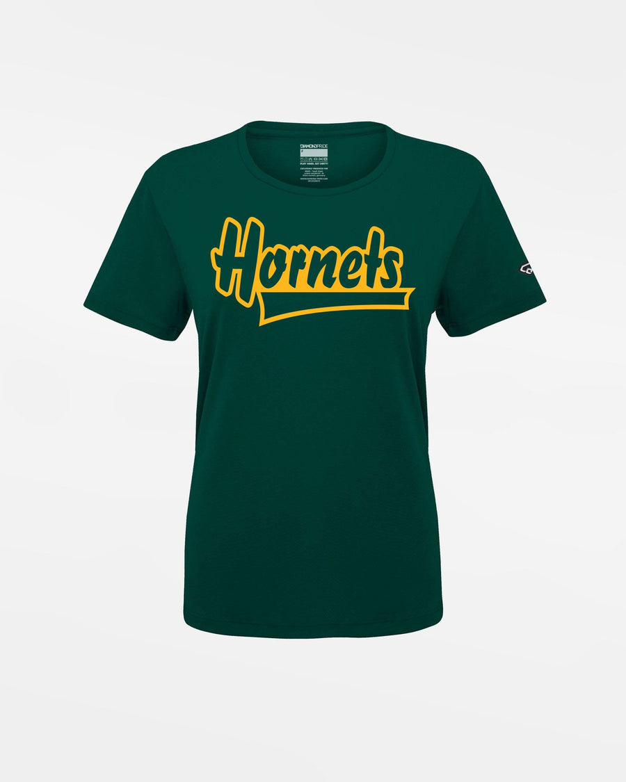 Diamond Pride Ladies Basic Functional T-Shirt "Saarlouis Hornets", dunkelgrün-DIAMOND PRIDE
