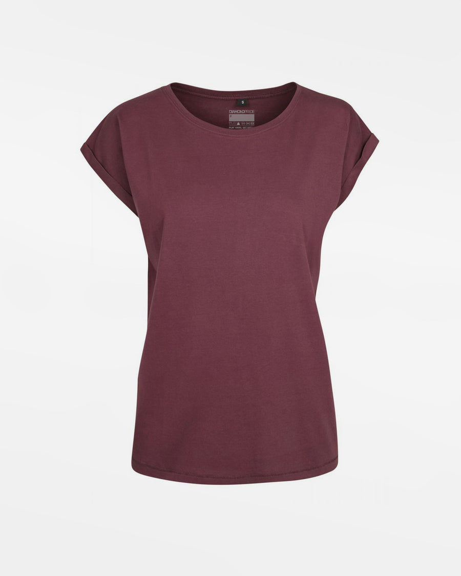 Diamond Pride Ladies Flowy T-Shirt, maroon rot-DIAMOND PRIDE