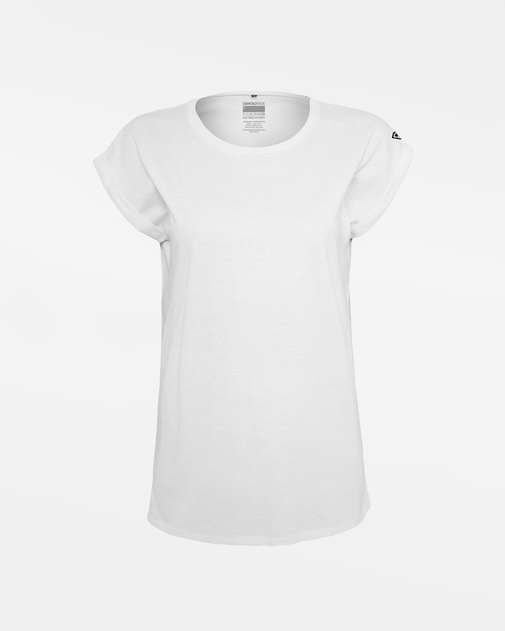 Diamond Pride Ladies Flowy T-Shirt, weiss-DIAMOND PRIDE