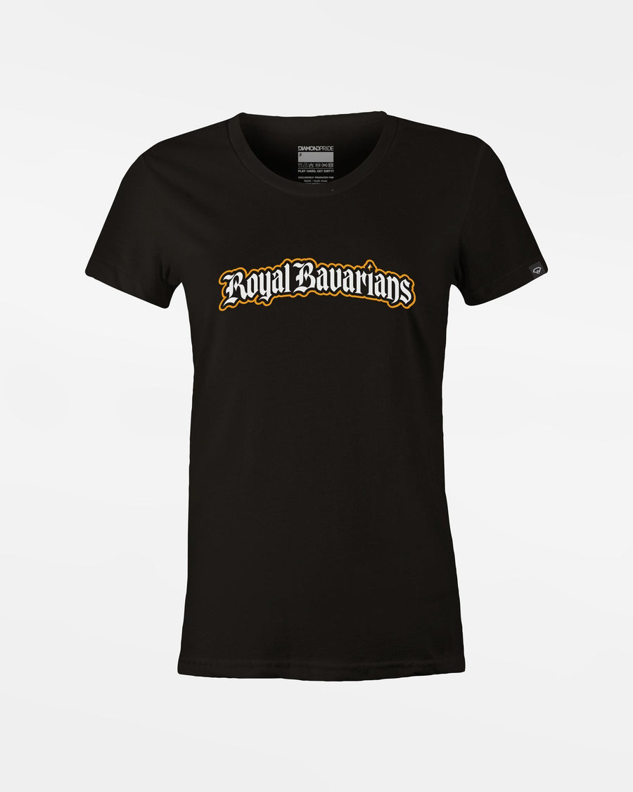 Diamond Pride Ladies Premium Light T-Shirt "Füssen Royal Bavarians", Script, schwarz-DIAMOND PRIDE