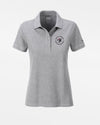 Diamond Pride Ladies Premium Polo-Shirt, "Berlin Flamingos", Crest S Softball, heather grau-DIAMOND PRIDE