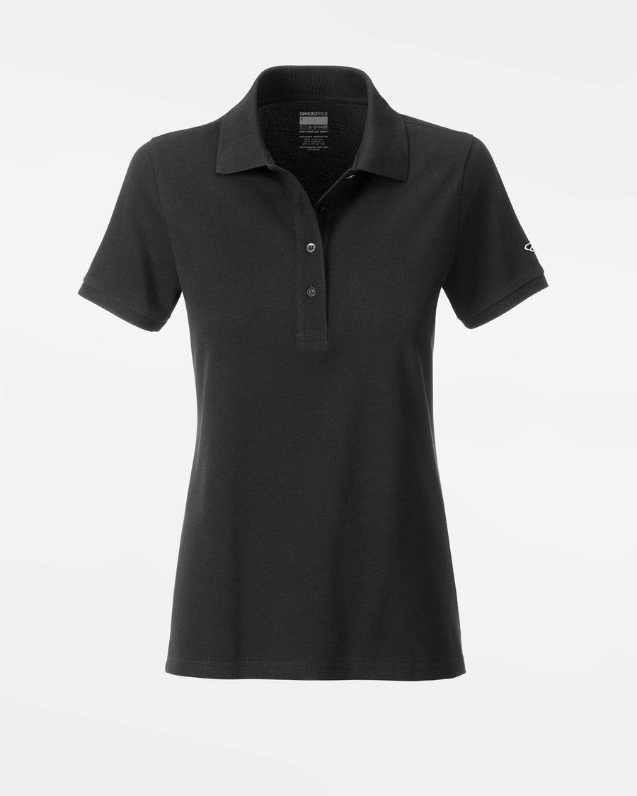 Diamond Pride Ladies Premium Polo-Shirt "Hard Bulls", schwarz-DIAMOND PRIDE