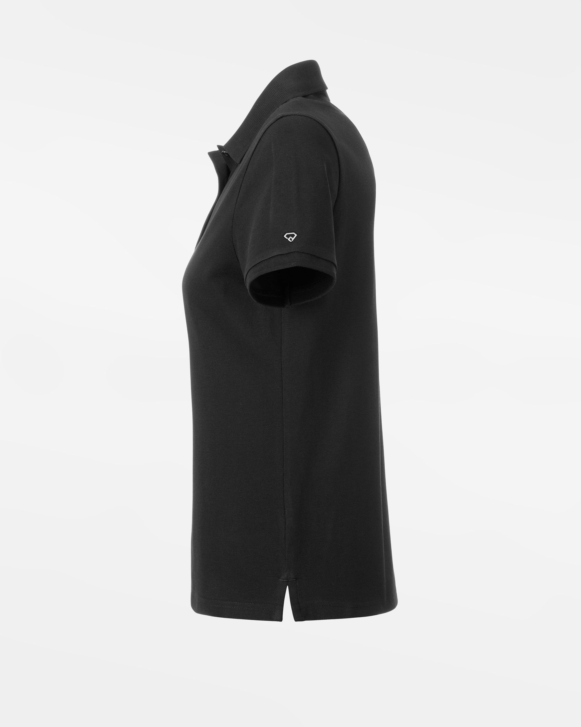 Diamond Pride Ladies Premium Polo-Shirt "Laufer Wölfe", schwarz-DIAMOND PRIDE