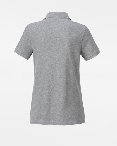 Diamond Pride Ladies Premium Polo-Shirt "Wesseling Vermins", V, heather grau-DIAMOND PRIDE