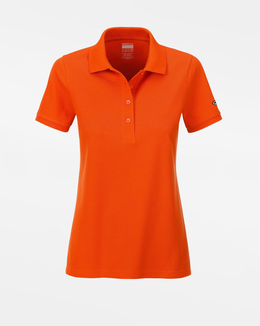 Diamond Pride Ladies Premium Polo-Shirt, dunkelorange-DIAMOND PRIDE