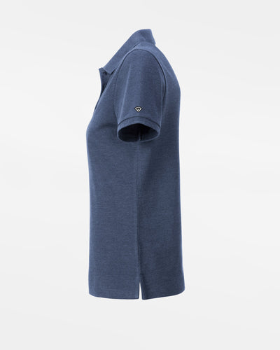 Diamond Pride Ladies Premium Polo-Shirt, heather navy blau-DIAMOND PRIDE