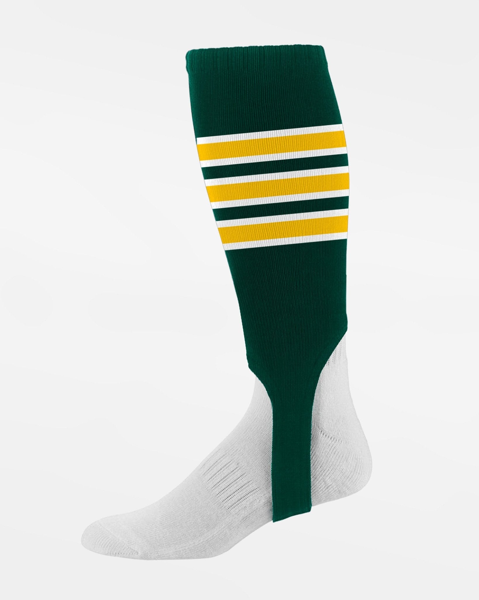 Diamond Pride Striped Stirrup, dunkelgrün-gelb-DIAMOND PRIDE