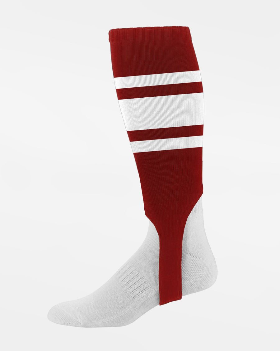 Diamond Pride Striped Stirrup, maroon rot-weiss-DIAMOND PRIDE