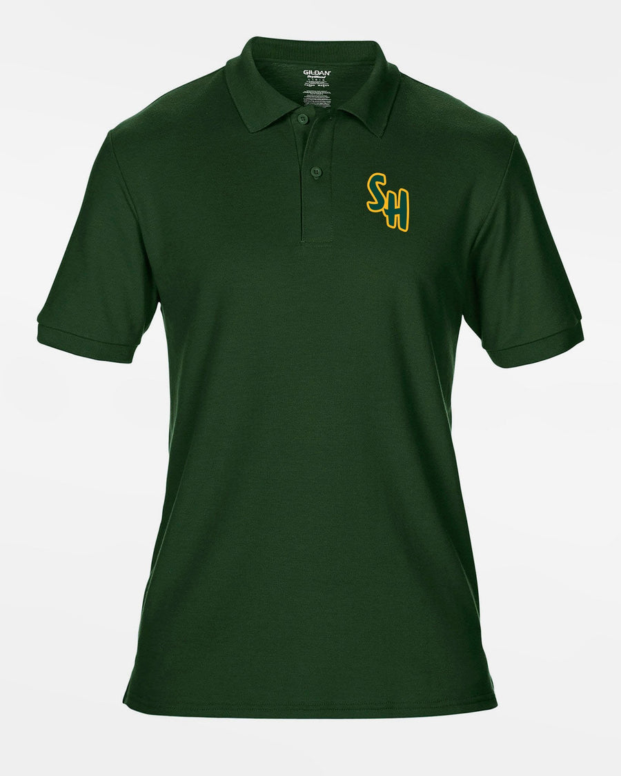 Gildan DryBlend Polo-Shirt "Saarlouis Hornets", dunkelgrün-DIAMOND PRIDE