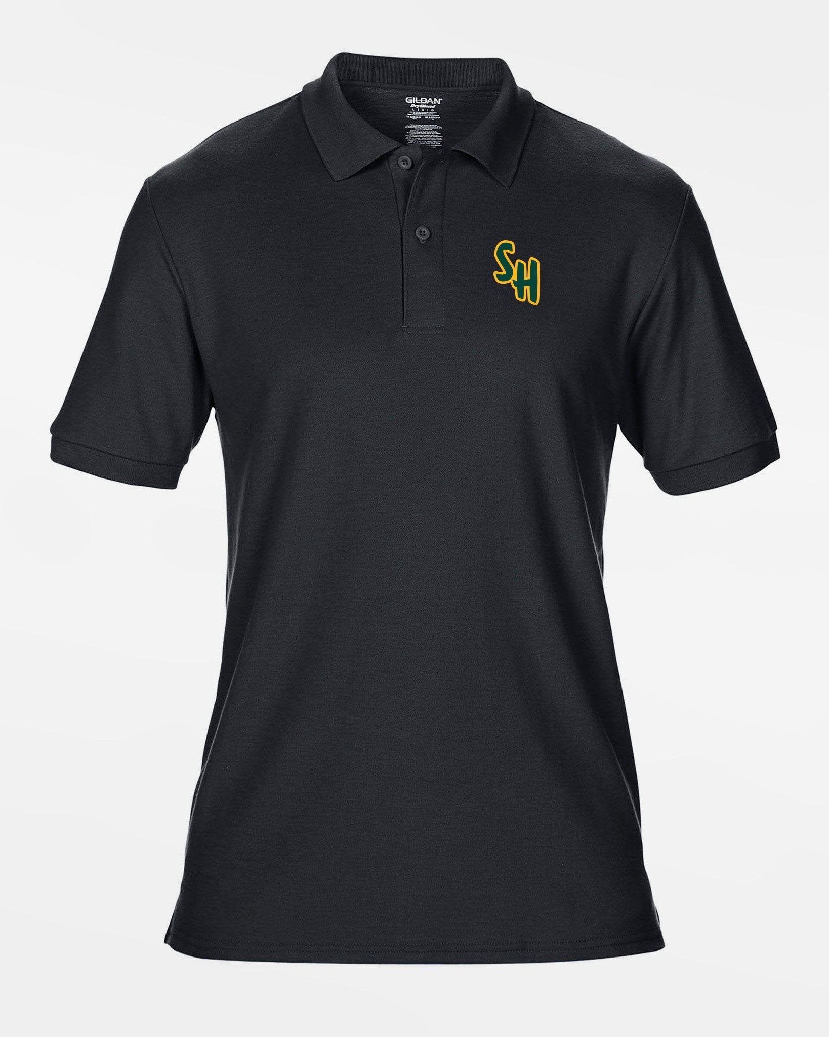 Gildan DryBlend Polo-Shirt "Saarlouis Hornets", schwarz-DIAMOND PRIDE