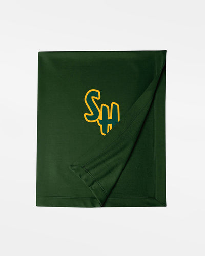 Gildan DryBlend Stadion/FanDecke "Saarlouis Hornets", SH, dunkelgrün-DIAMOND PRIDE