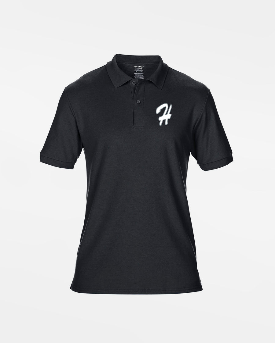 Gildan Kids DryBlend Polo "Gramastetten Highlanders", schwarz-DIAMOND PRIDE