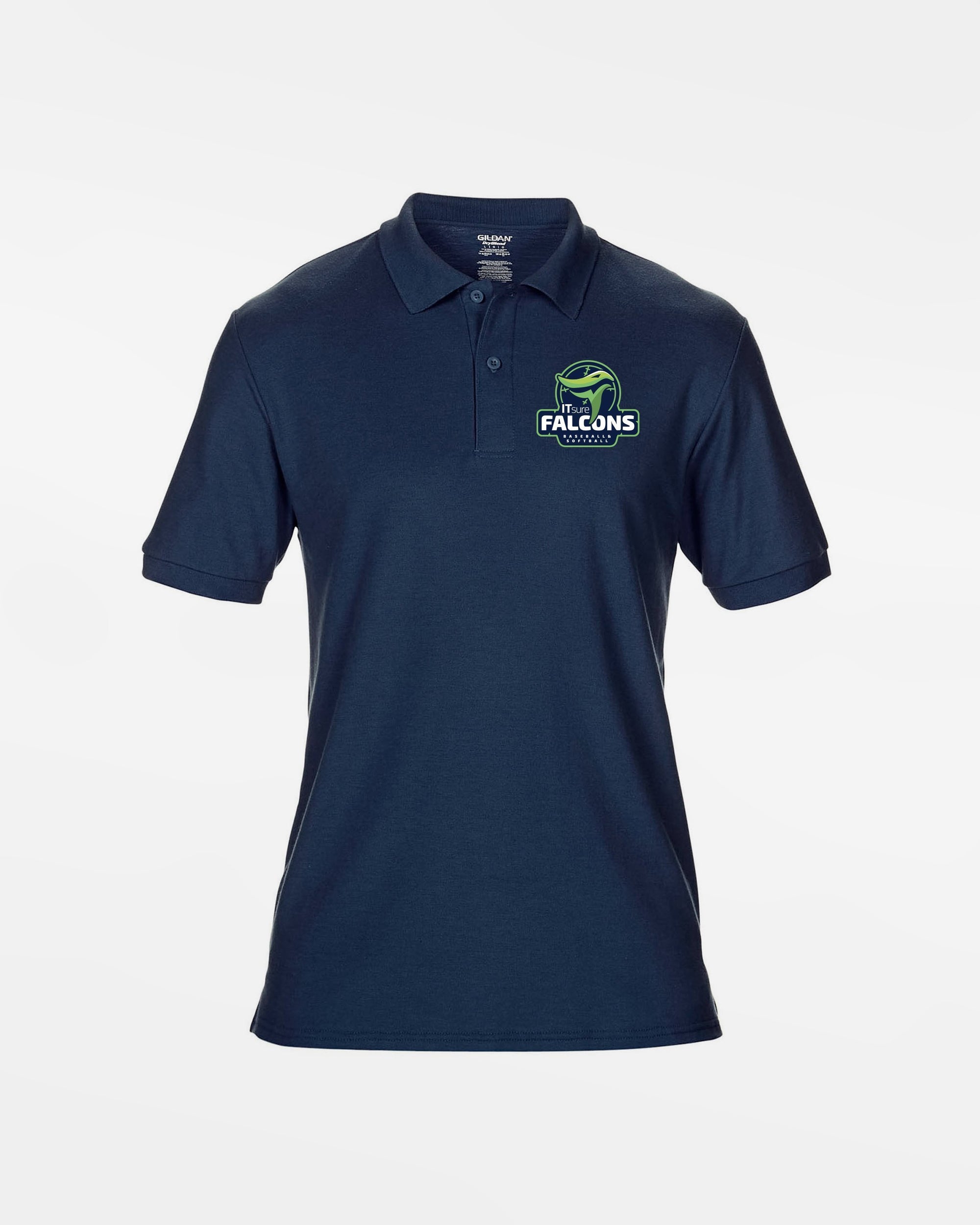 Gildan Kids DryBlend Polo "IT SURE FALCONS", navy blau-DIAMOND PRIDE