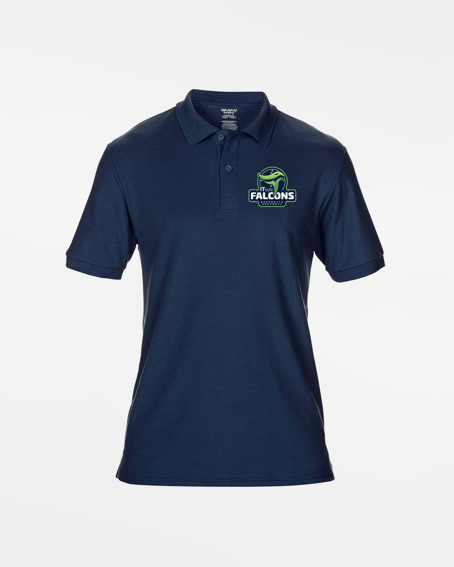 Gildan Kids DryBlend Polo "IT SURE FALCONS", navy blau-DIAMOND PRIDE