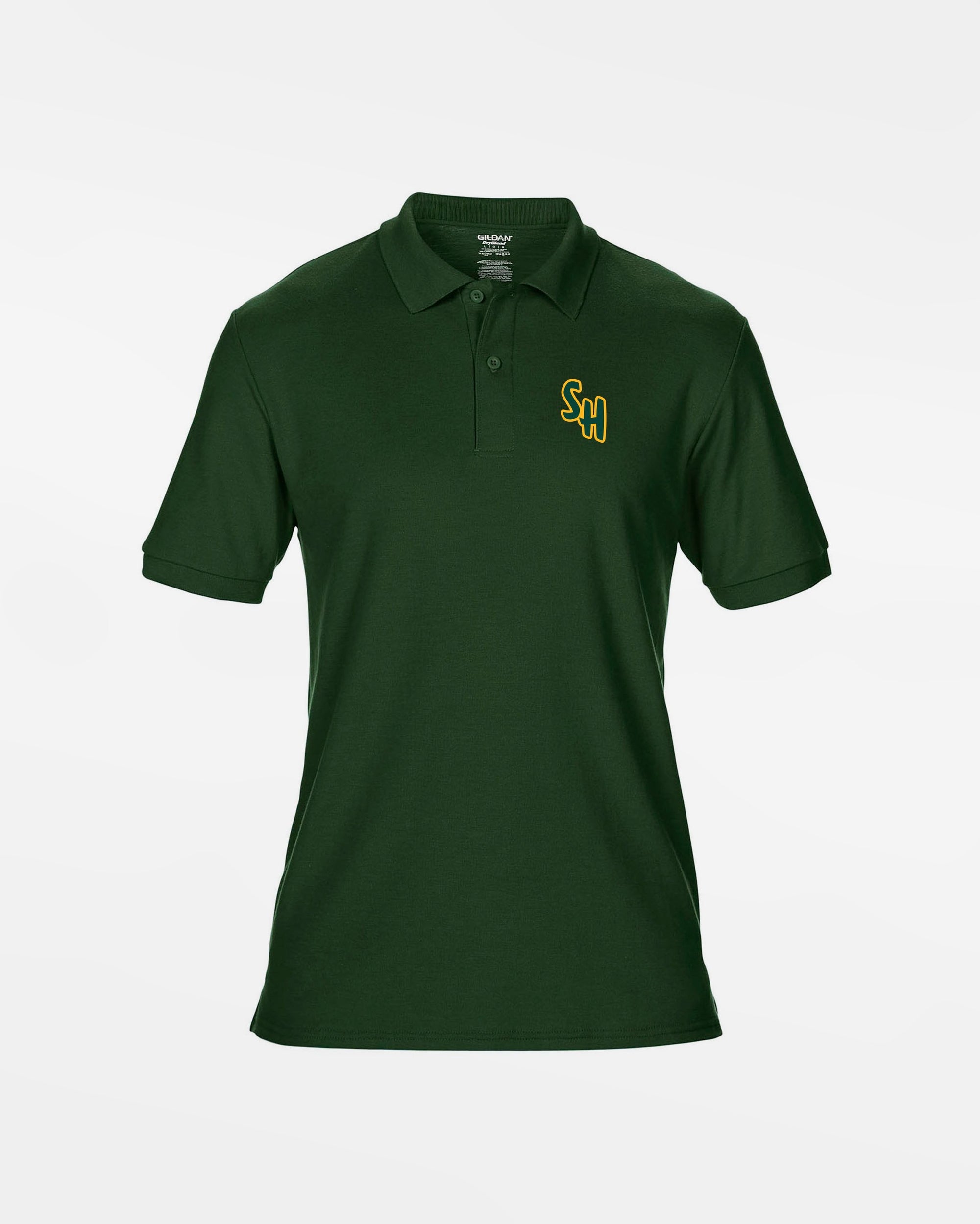 Gildan Kids DryBlend Polo "Saarlouis Hornets", dunkelgrün-DIAMOND PRIDE
