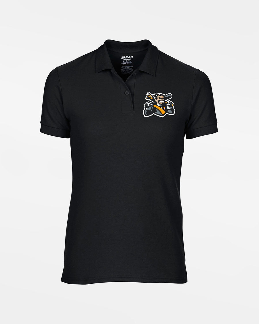 Gildan Ladies DryBlend Polo-Shirt "Füssen Royal Bavarians", Portrait, schwarz-DIAMOND PRIDE