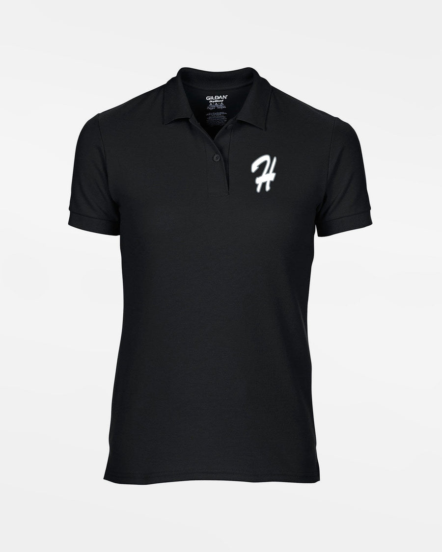 Gildan Ladies DryBlend Polo-Shirt "Gramastetten Highlanders", schwarz-DIAMOND PRIDE