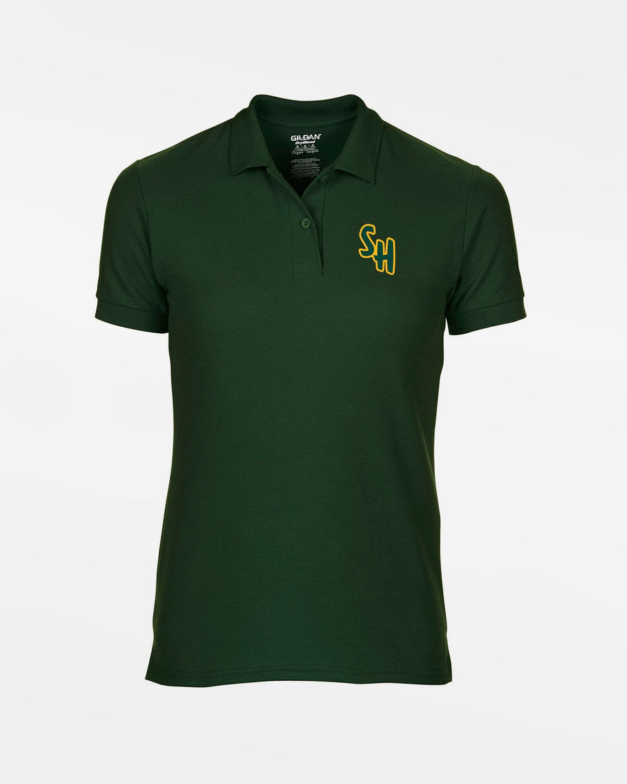Gildan Ladies DryBlend Polo-Shirt "Saarlouis Hornets", dunkelgrün-DIAMOND PRIDE