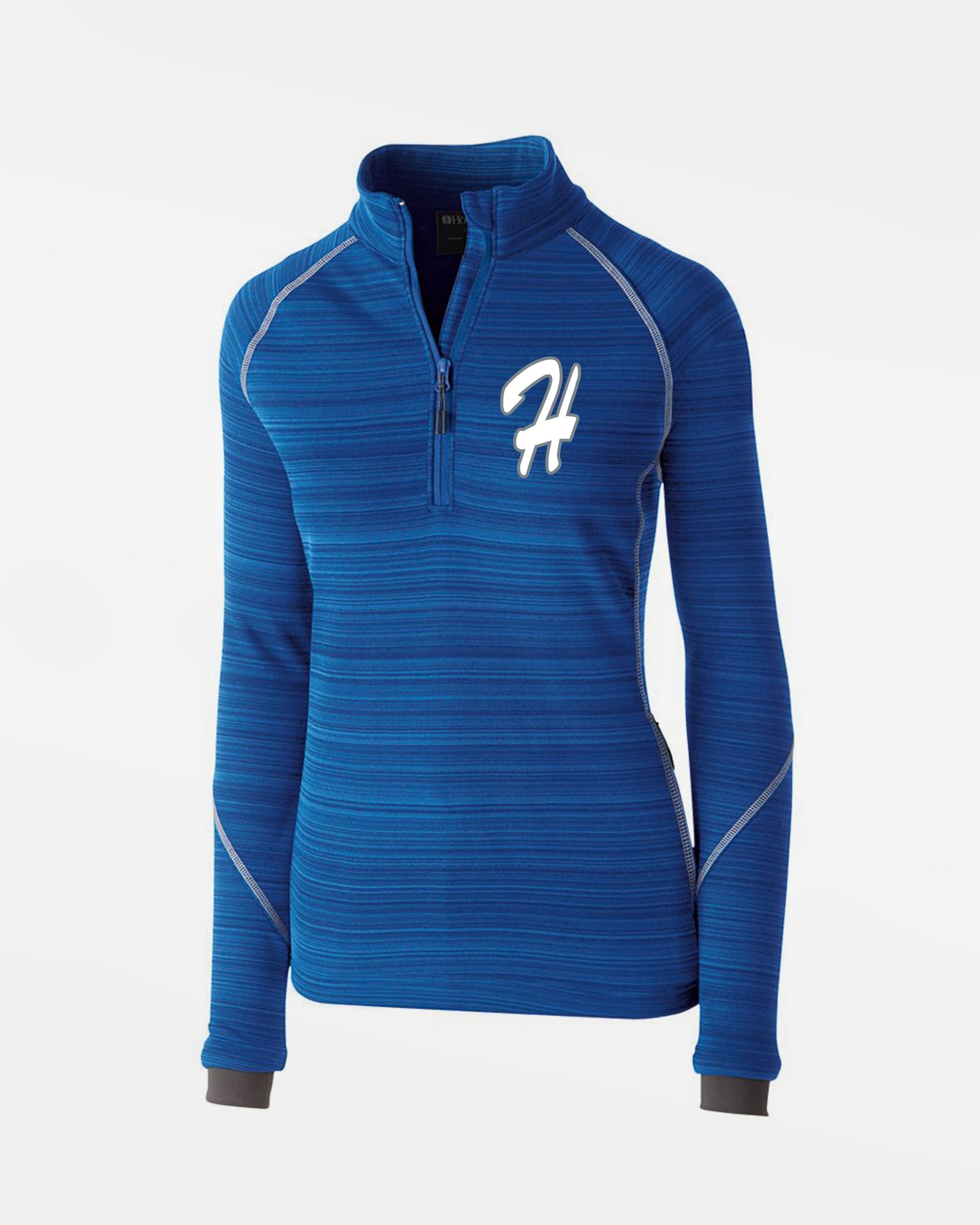 Holloway Deviate Ladies Warmup Pullover "Gramastetten Highlanders", royal blau-DIAMOND PRIDE