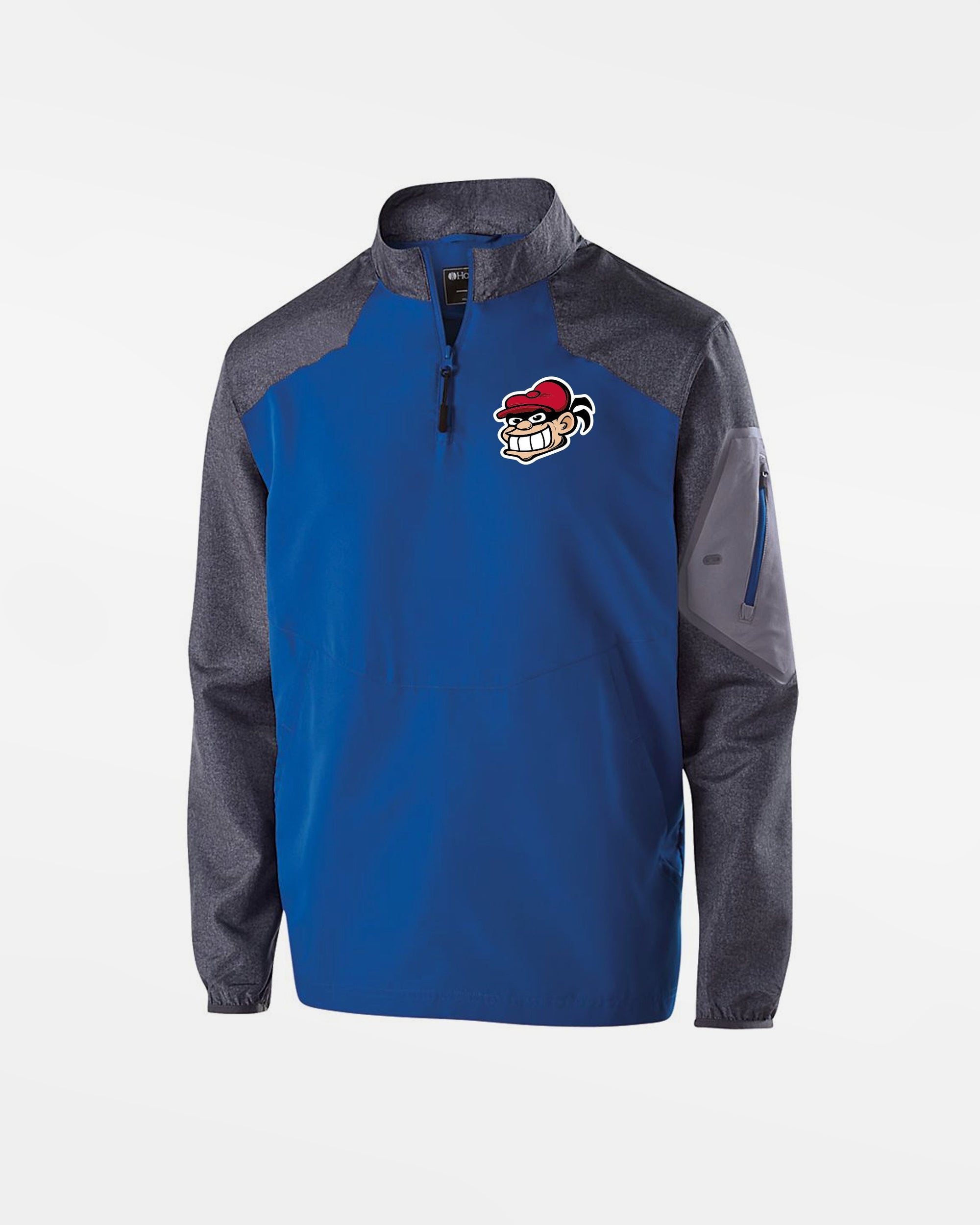 Holloway Kids Raider Warmup Longsleeve Pullover "Hamburg Stealers", Head, royal blau-grau-DIAMOND PRIDE