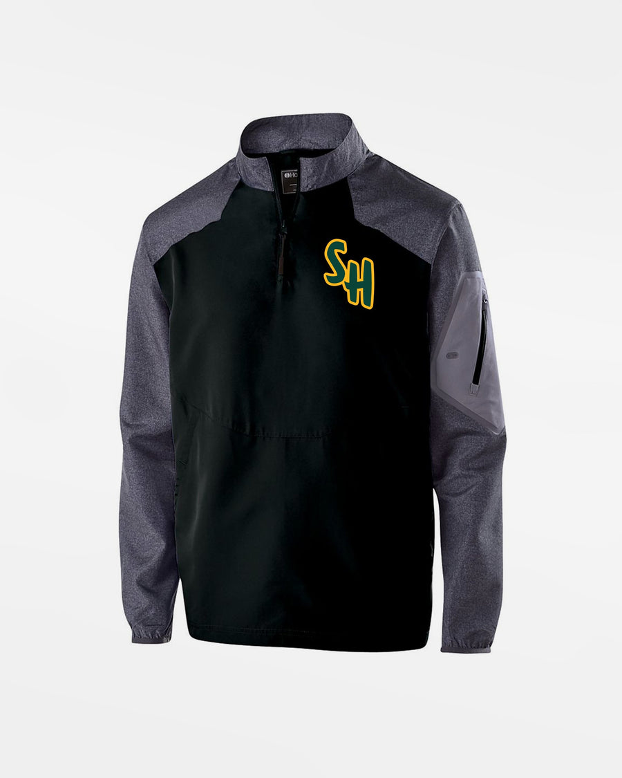 Holloway Kids Raider Warmup Longsleeve Pullover "Saarlouis Hornets", schwarz-grau-DIAMOND PRIDE