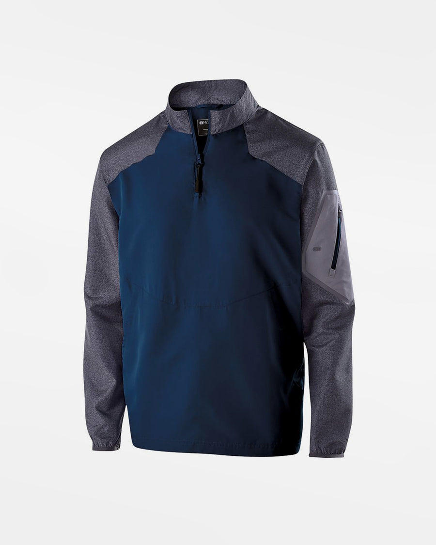 Holloway Kids Raider Warmup Longsleeve Pullover, navy blau-grau-DIAMOND PRIDE