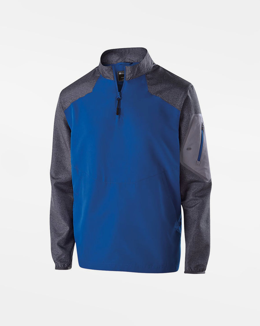 Holloway Kids Raider Warmup Longsleeve Pullover, royal blau grau-DIAMOND PRIDE