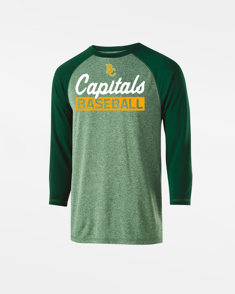 Holloway Kids Typhoon 3/4 Sleeve Functional Shirt "Bonn Capitals", Baseball, dunkelgrün-DIAMOND PRIDE