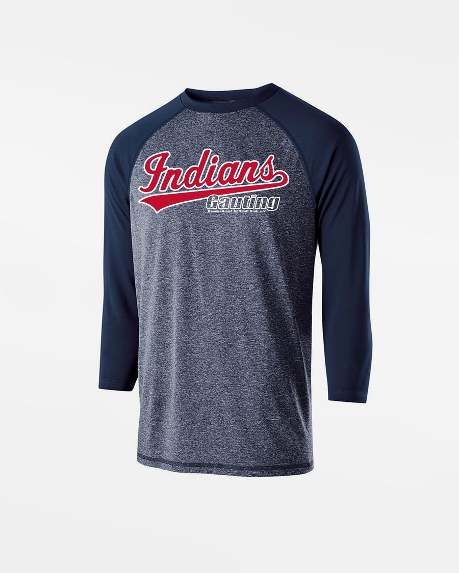 Holloway Kids Typhoon 3/4 Sleeve Functional Shirt "Gauting Indians", Script, navy blau-DIAMOND PRIDE