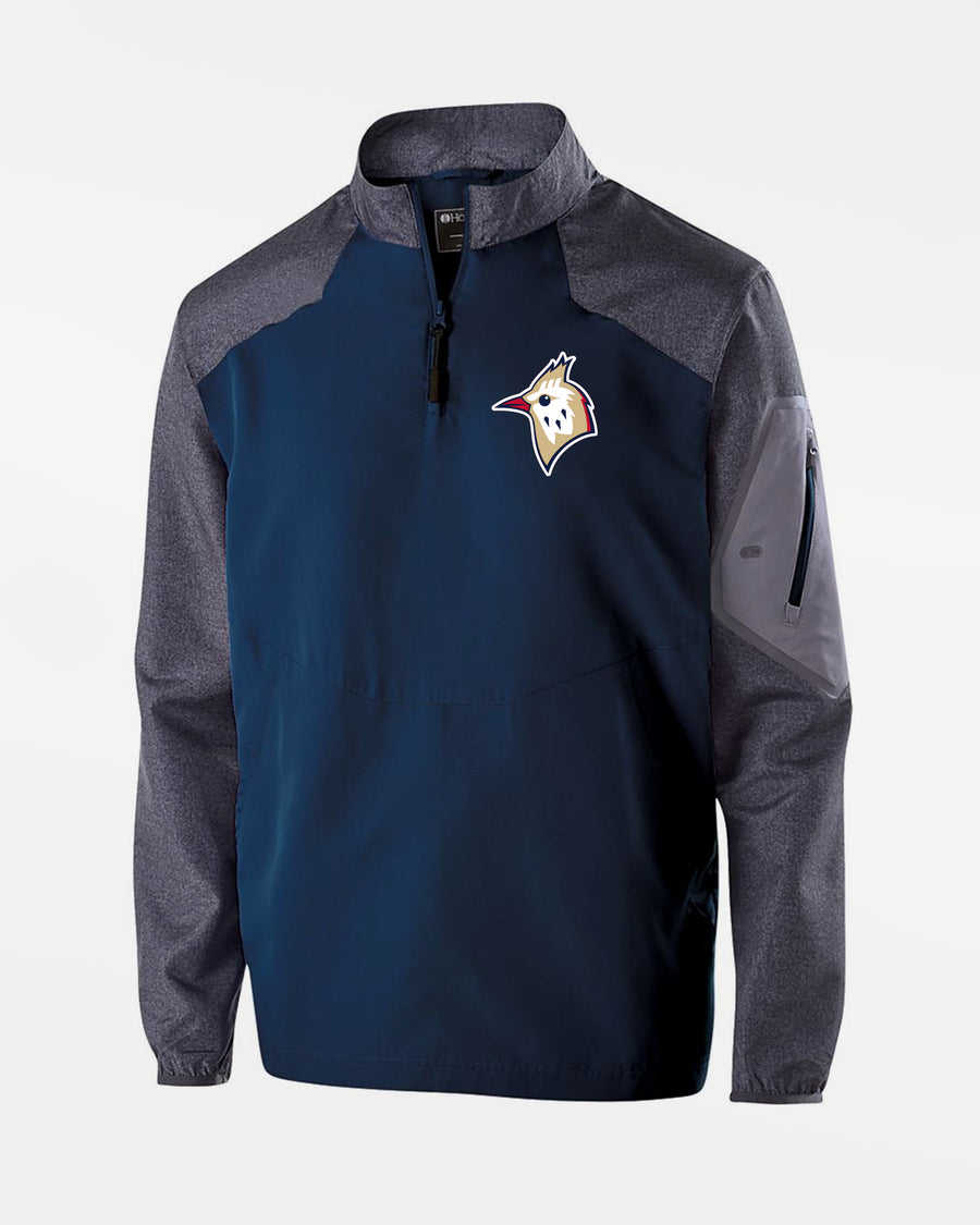 Holloway Raider Warmup Longsleeve Pullover "Berlin Skylarks", Bird, navy blau-grau-DIAMOND PRIDE