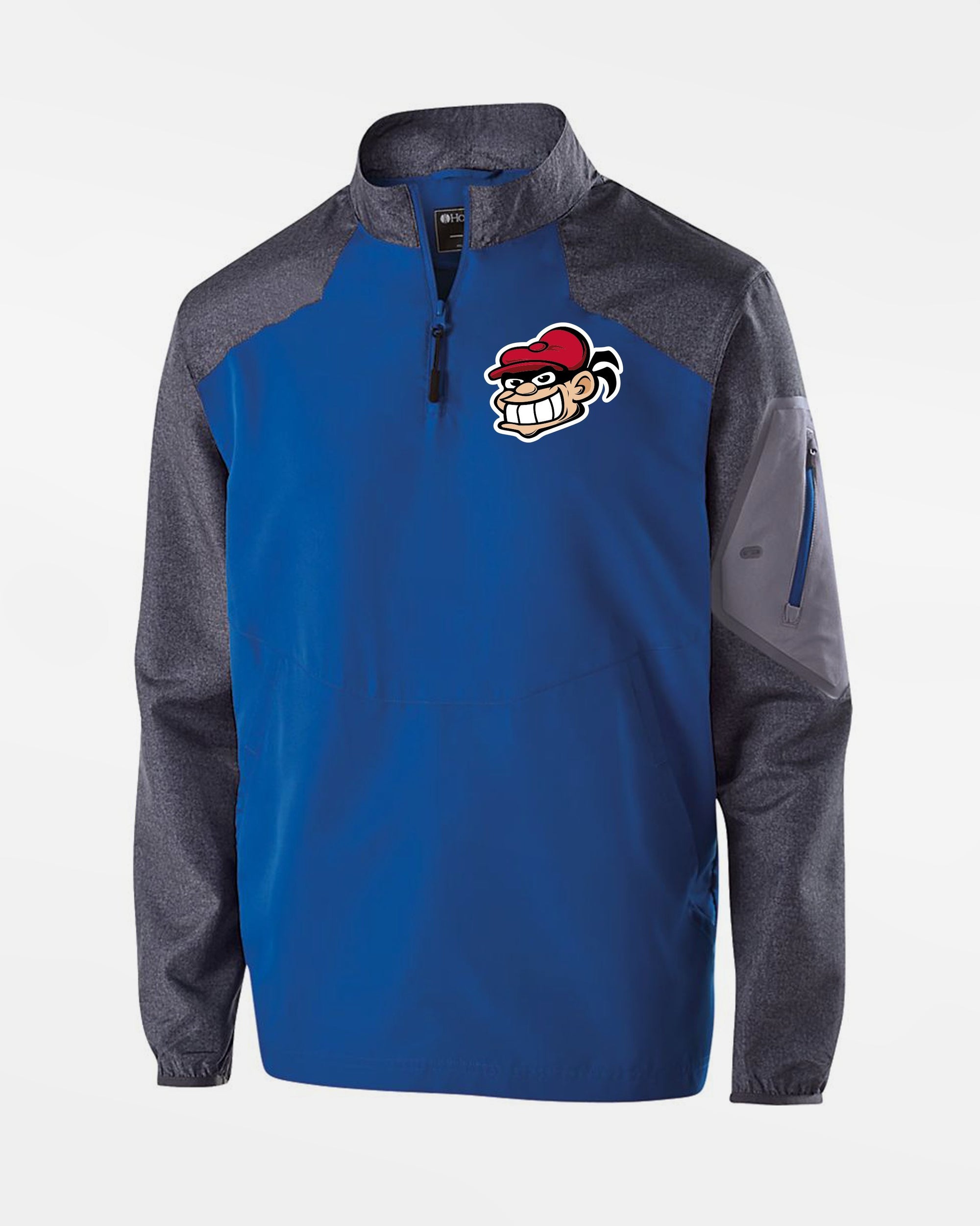 Holloway Raider Warmup Longsleeve Pullover "Hamburg Stealers", royal blau-grau-DIAMOND PRIDE