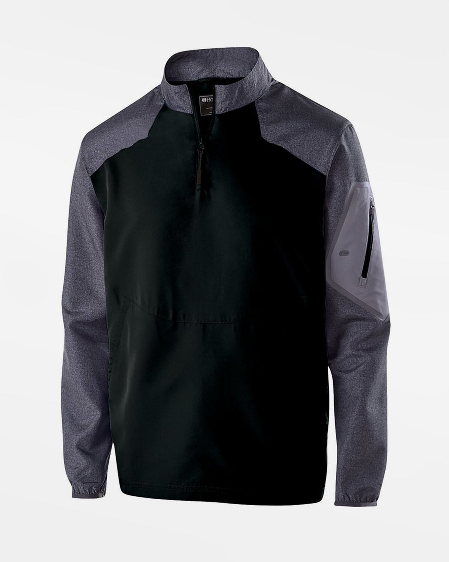Holloway Raider Warmup Longsleeve Pullover "Hard Bulls", schwarz-grau-DIAMOND PRIDE