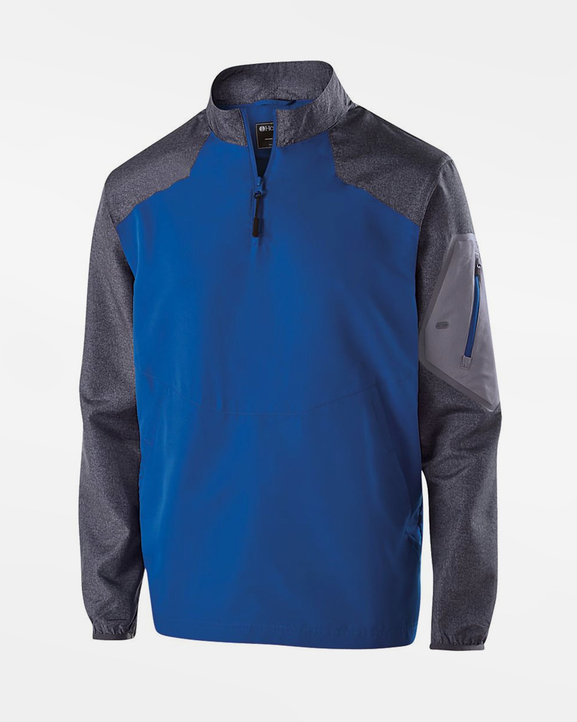 Holloway Raider Warmup Longsleeve Pullover "Hülben 3B", royal blau grau-DIAMOND PRIDE