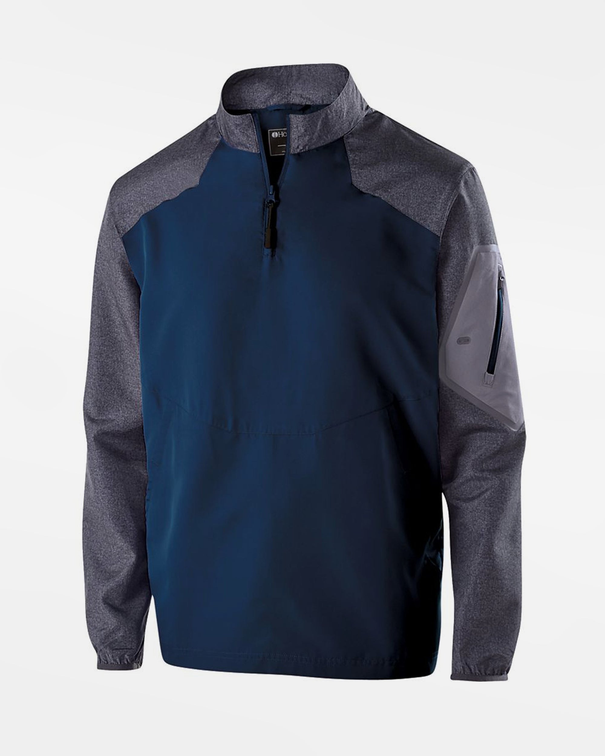 Holloway Raider Warmup Longsleeve Pullover, navy blau-grau-DIAMOND PRIDE