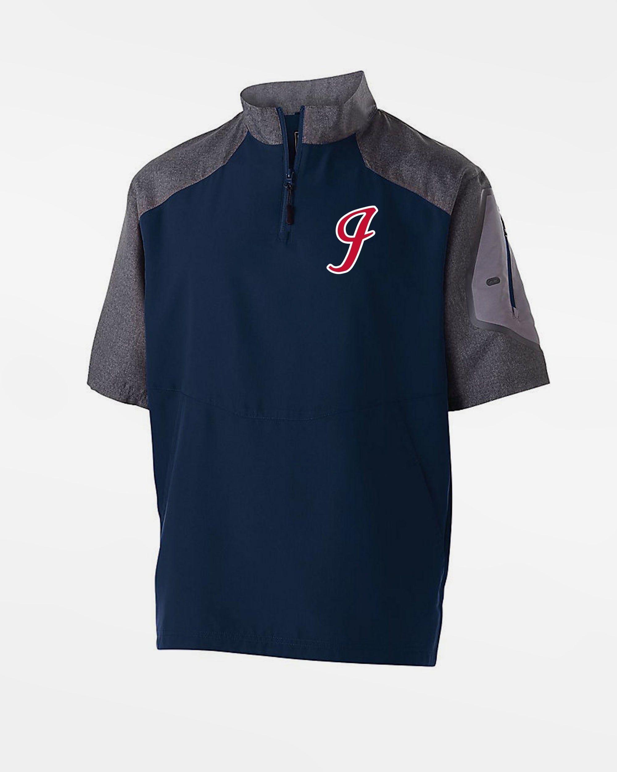 Holloway Raider Warmup Pullover "Gauting Indians", Logo, navy blau-grau-DIAMOND PRIDE