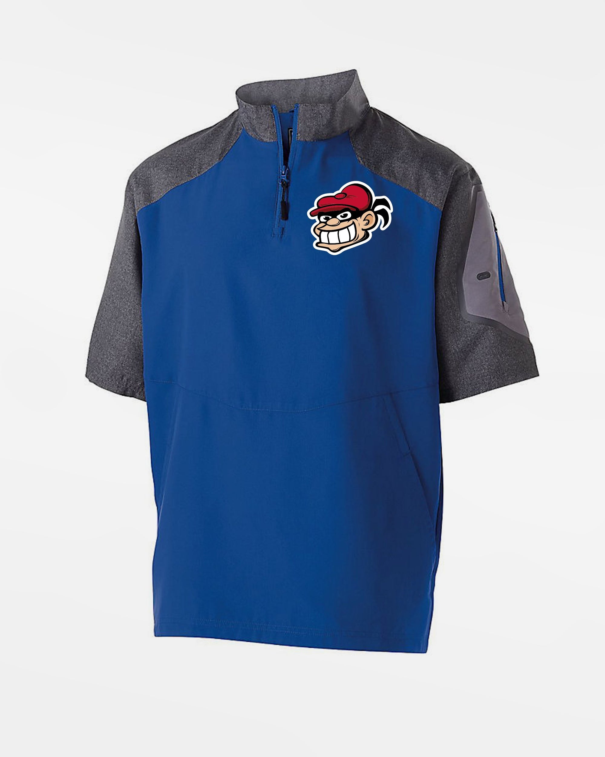 Holloway Raider Warmup Pullover "Hamburg Stealers", royal blau-grau-DIAMOND PRIDE