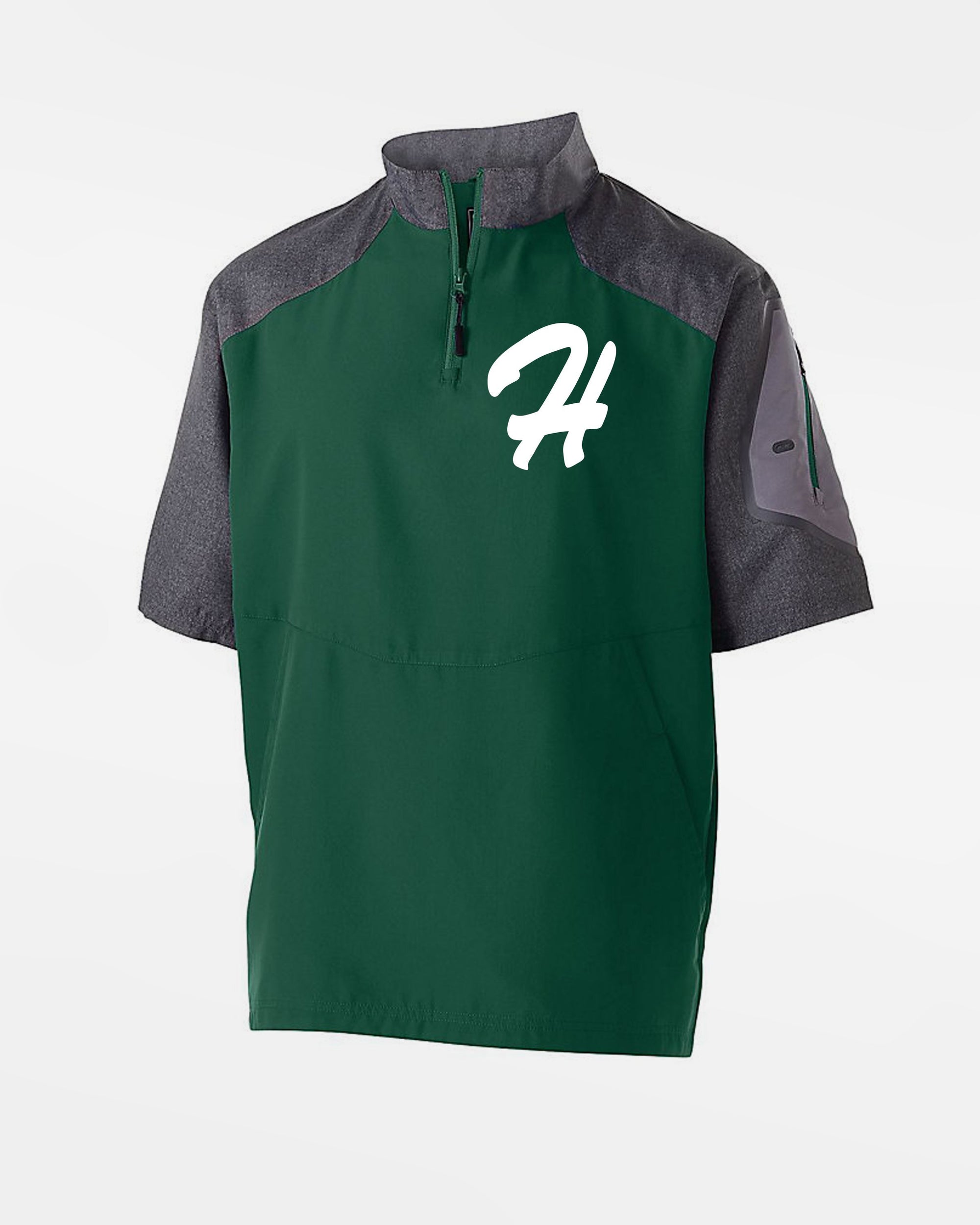 Holloway Raider Warmup Pullover "Herrenberg Wanderers", dunkelgrün-grau-DIAMOND PRIDE