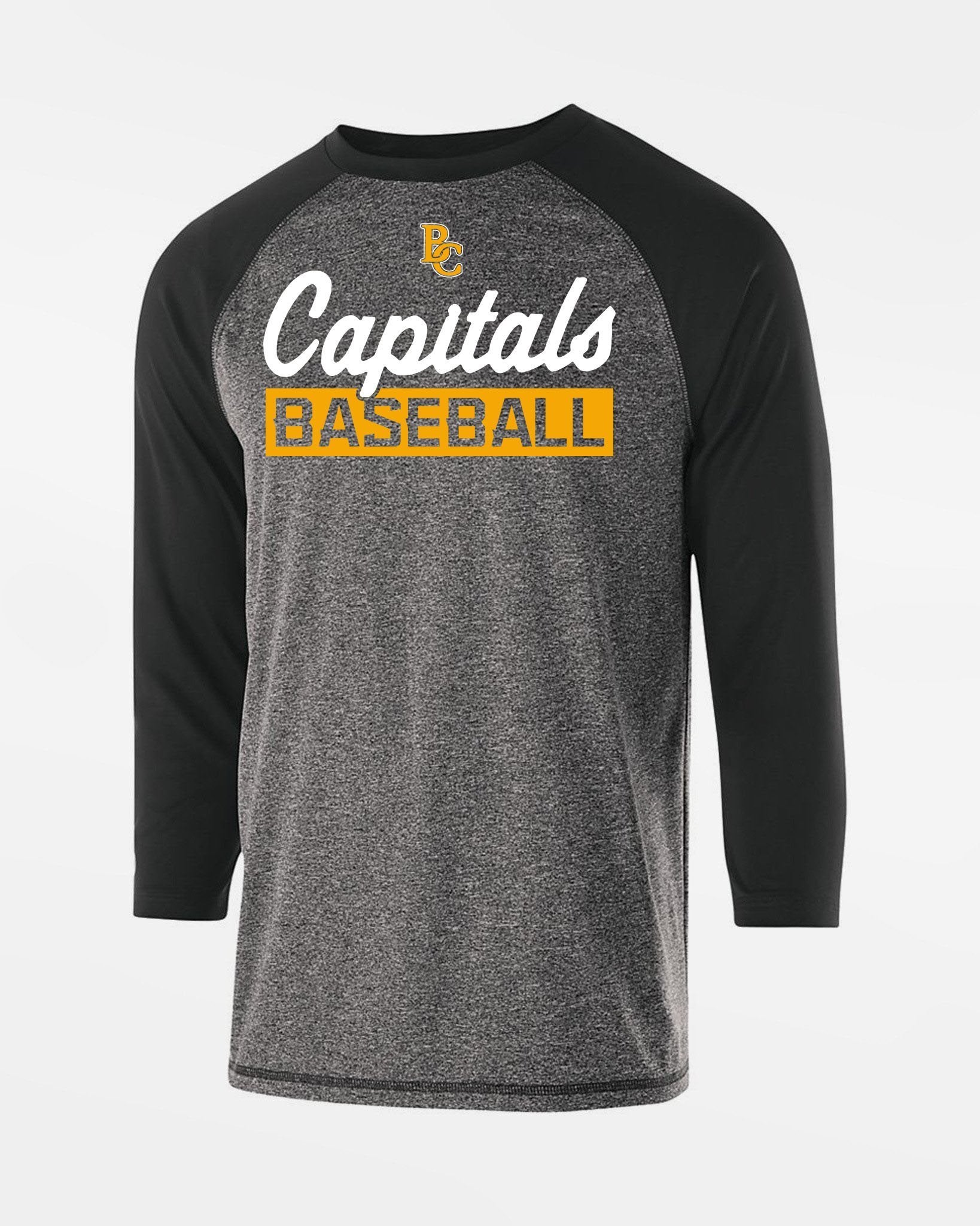 Holloway Typhoon 3/4 Sleeve Functional Shirt "Bonn Capitals", Baseball, schwarz-DIAMOND PRIDE