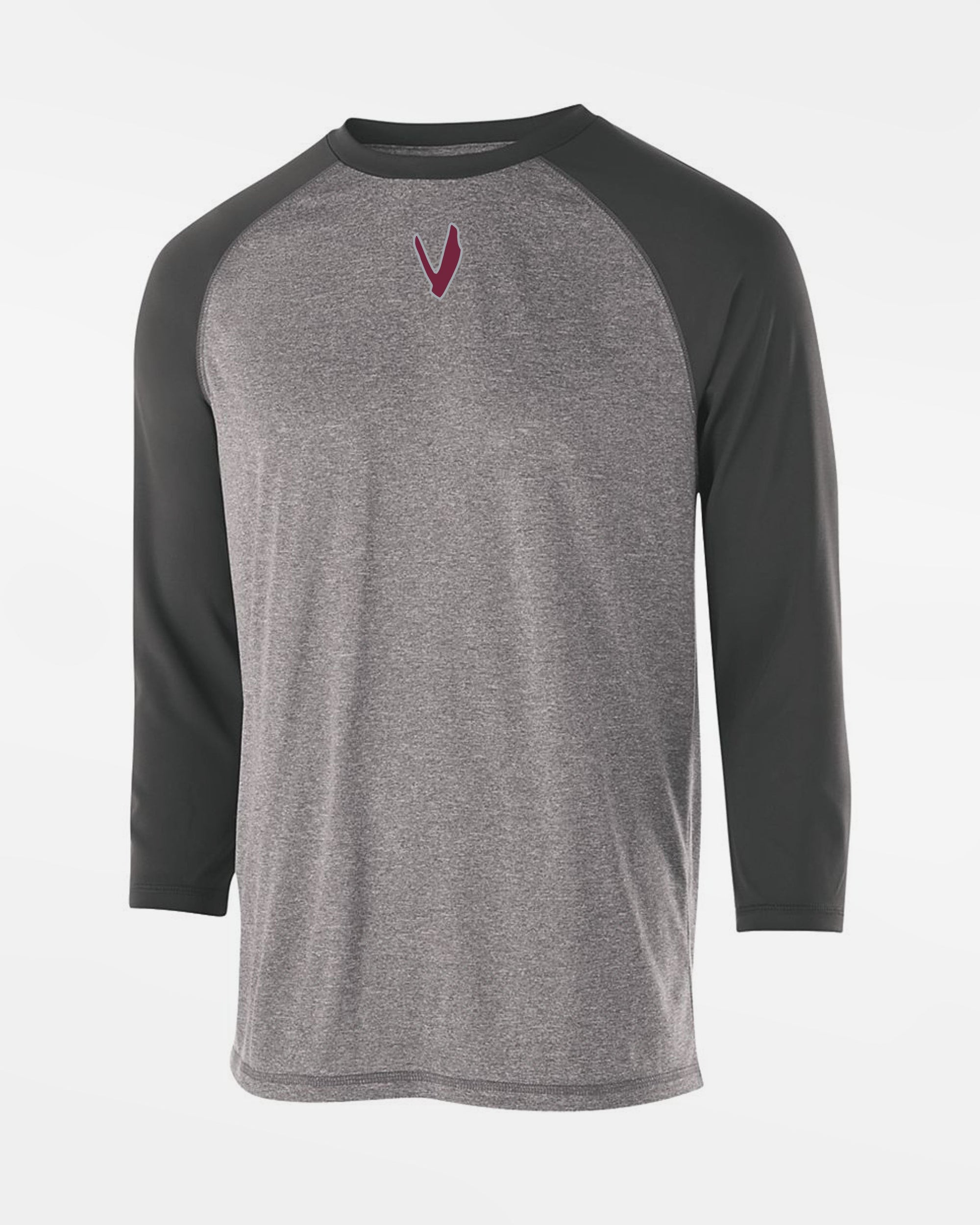 Holloway Typhoon 3/4 Sleeve Functional Shirt "Wesseling Vermins", V, dunkelgrau-DIAMOND PRIDE