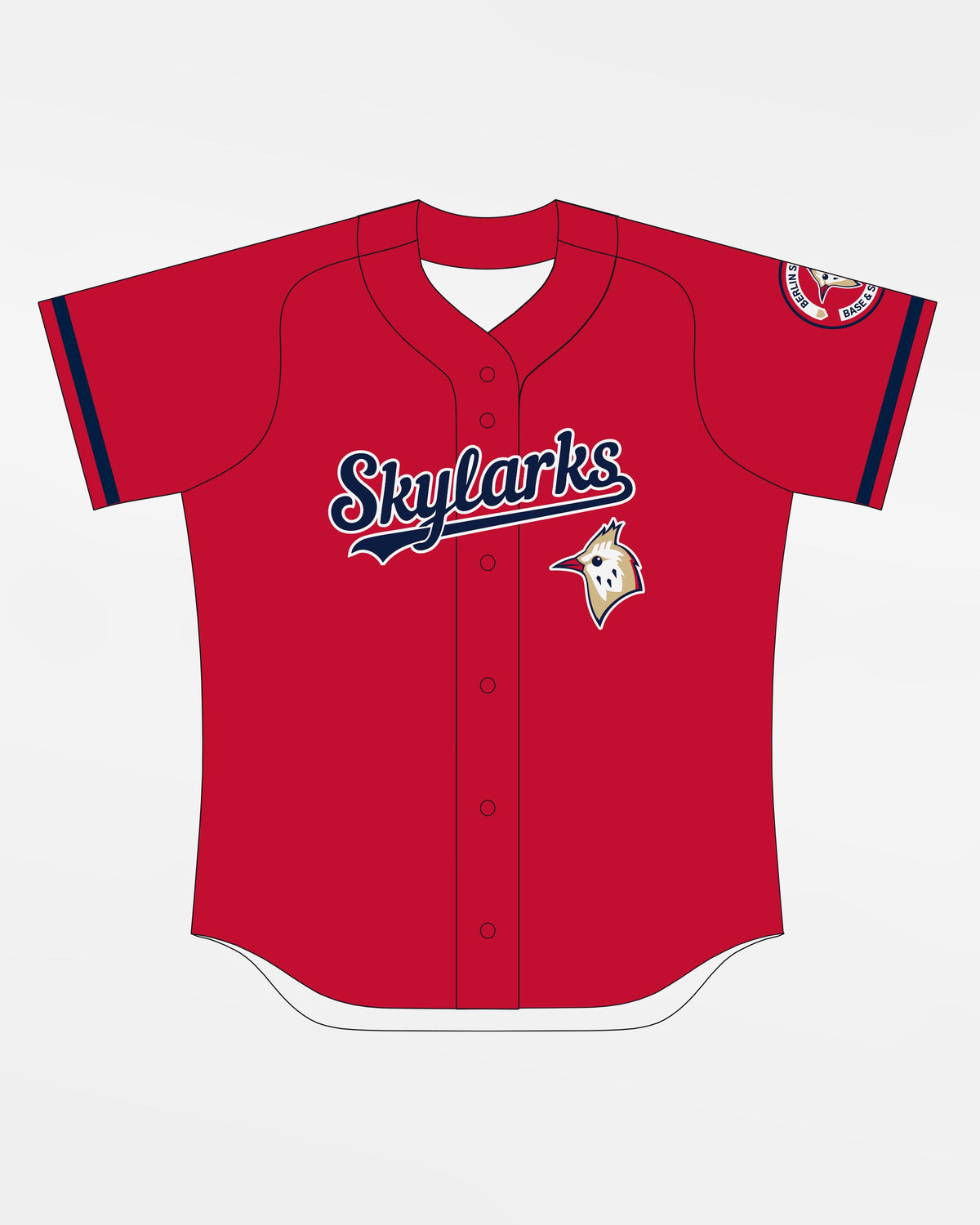 Jersey53 Baseball Jersey "Berlin Skylarks", BUDGET, rot