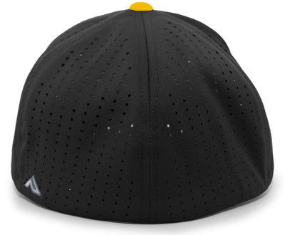 Pacific Perforated F3 Performance Flexfit "Disciples" Cap, schwarz - gelb-DIAMOND PRIDE