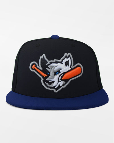 Richardson PTS Flexfit Cap "Raiffeisen Wölfe", Wolf, schwarz-royal blau-DIAMOND PRIDE