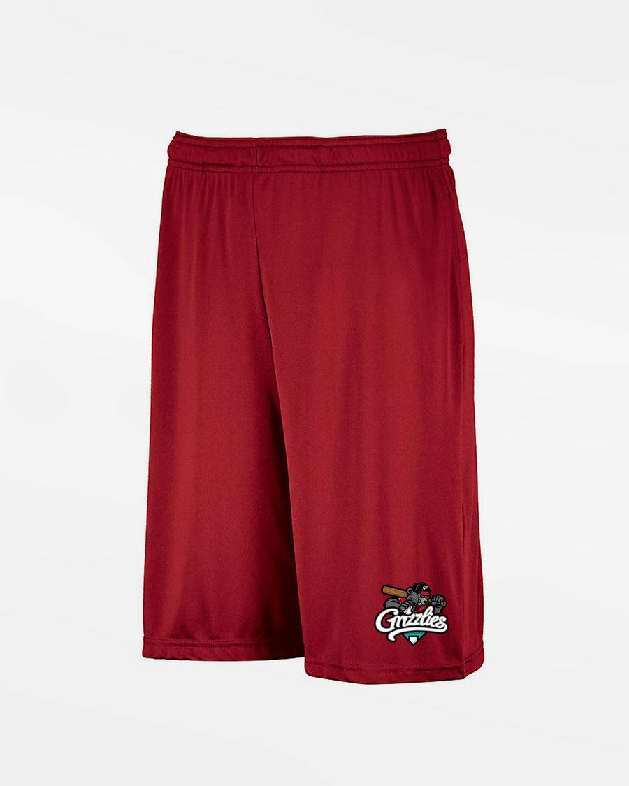 Russell Athletic Kids Stretch-Performance Short mit Taschen "Freising Grizzlies", Primary Logo, rot-DIAMOND PRIDE
