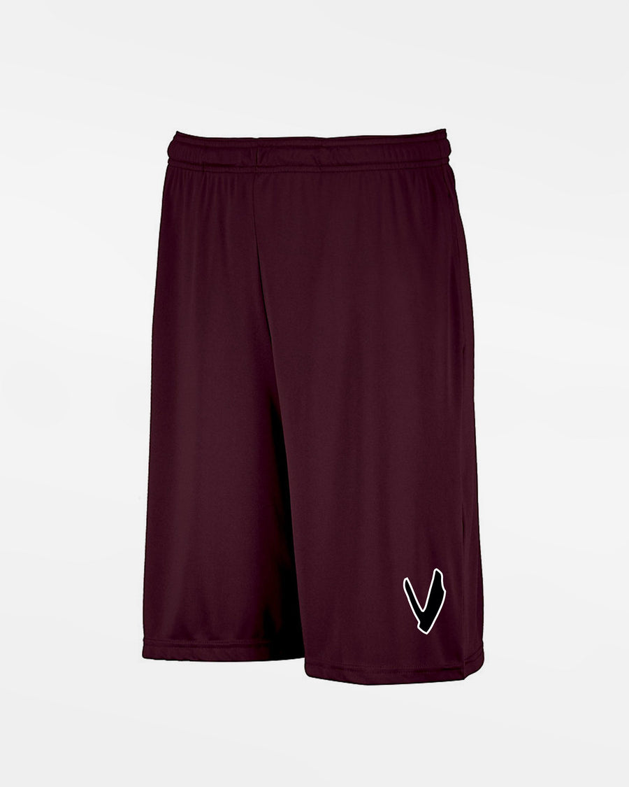 Russell Athletic Kids Stretch-Performance Short mit Taschen "Wesseling Vermins", V, maroon-rot-DIAMOND PRIDE