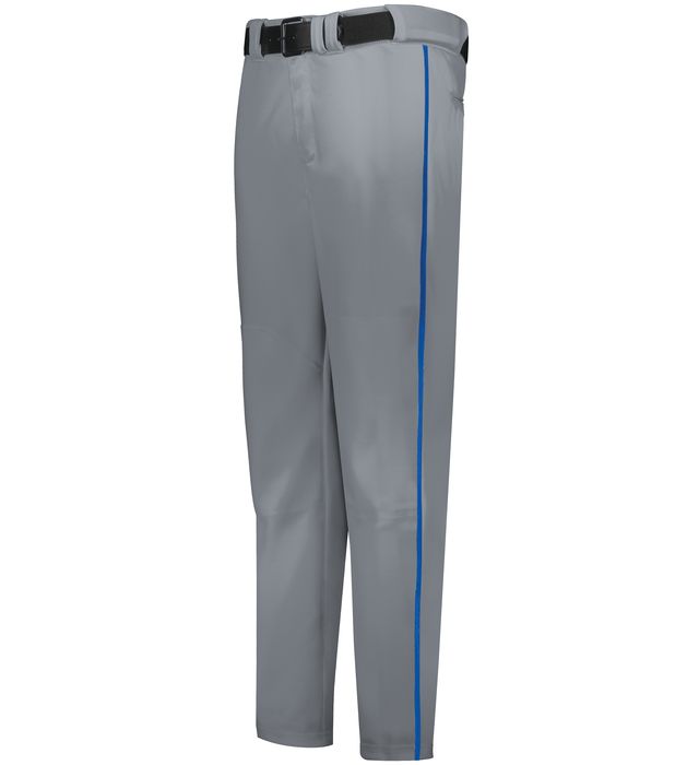 Russell Athletic Piped Baseball Pant "Open Bottom", Grau/Royal Blau-DIAMOND PRIDE