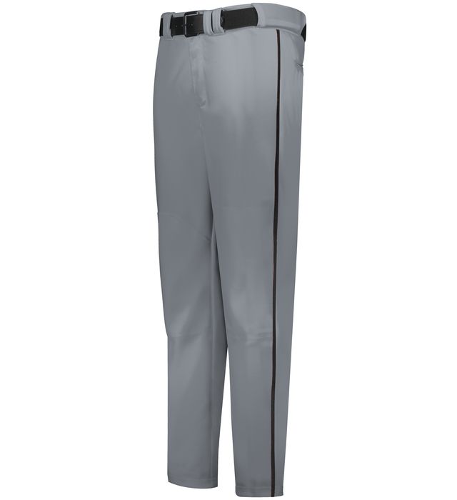 Russell Athletic Piped Baseball Pant "Open Bottom", Grau/Schwarz