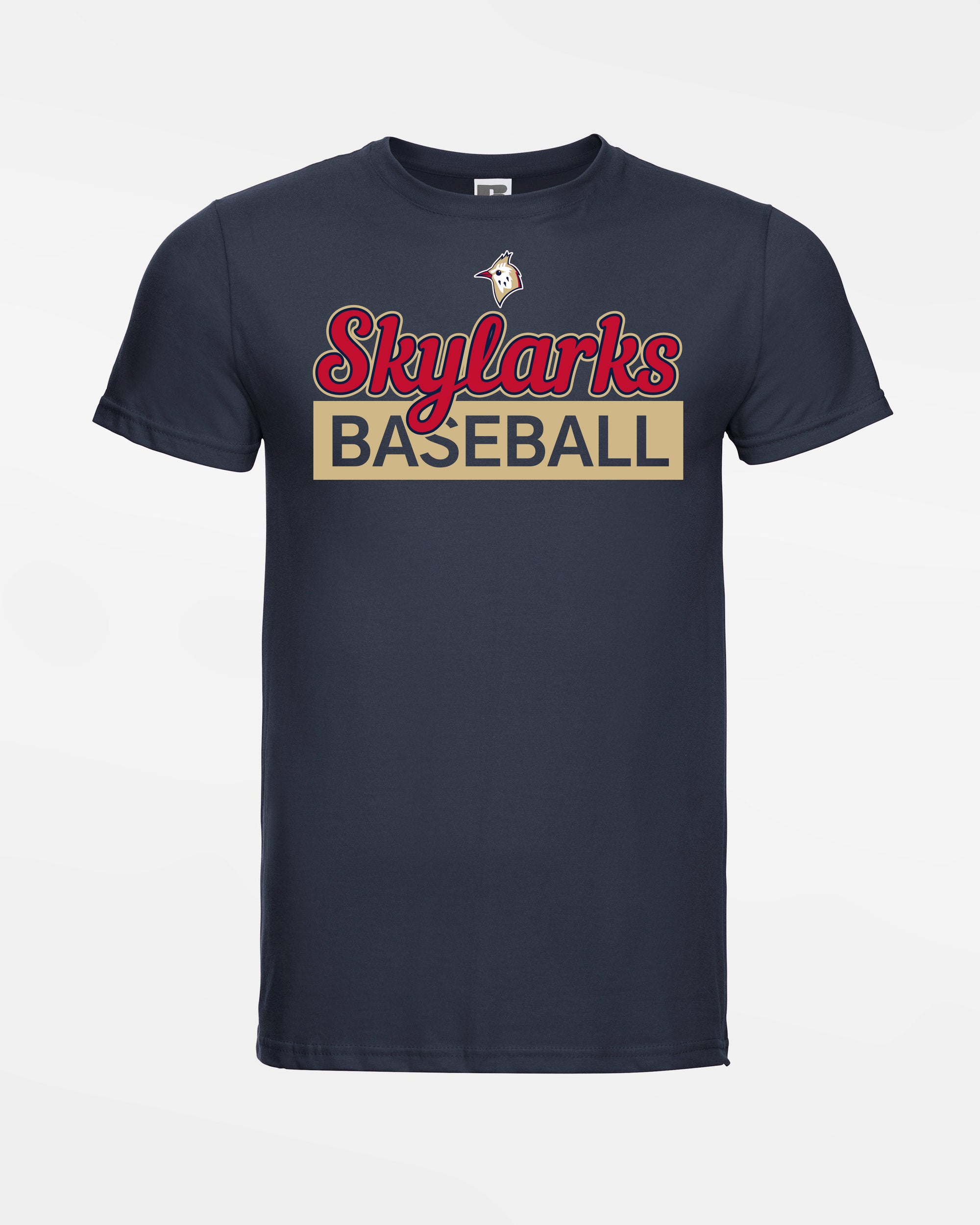 Russell Basic T-Shirt "Berlin Skylarks", U-10 / U-12 / 2025, Baseball, navy blau - SONDERPREIS-DIAMOND PRIDE